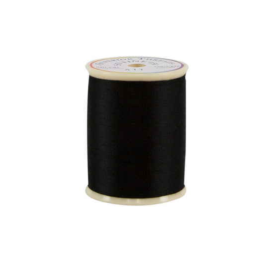 So Fine Polyester Thread 3-ply 50wt 550yds - Black - 411