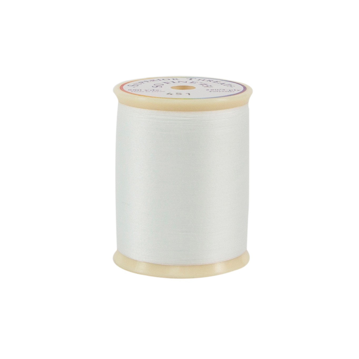 So Fine Polyester Thread 3-ply 50wt 550yds - Blizzard White - 451