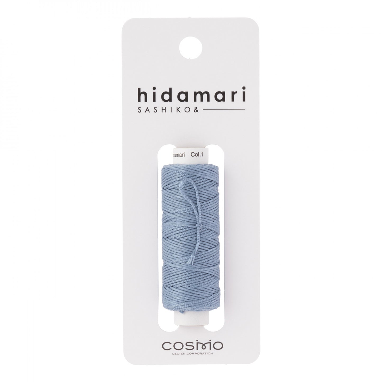 Cosmo Hidamari Sashiko Solid Thread 30 Meters Russian Blue - Col 001