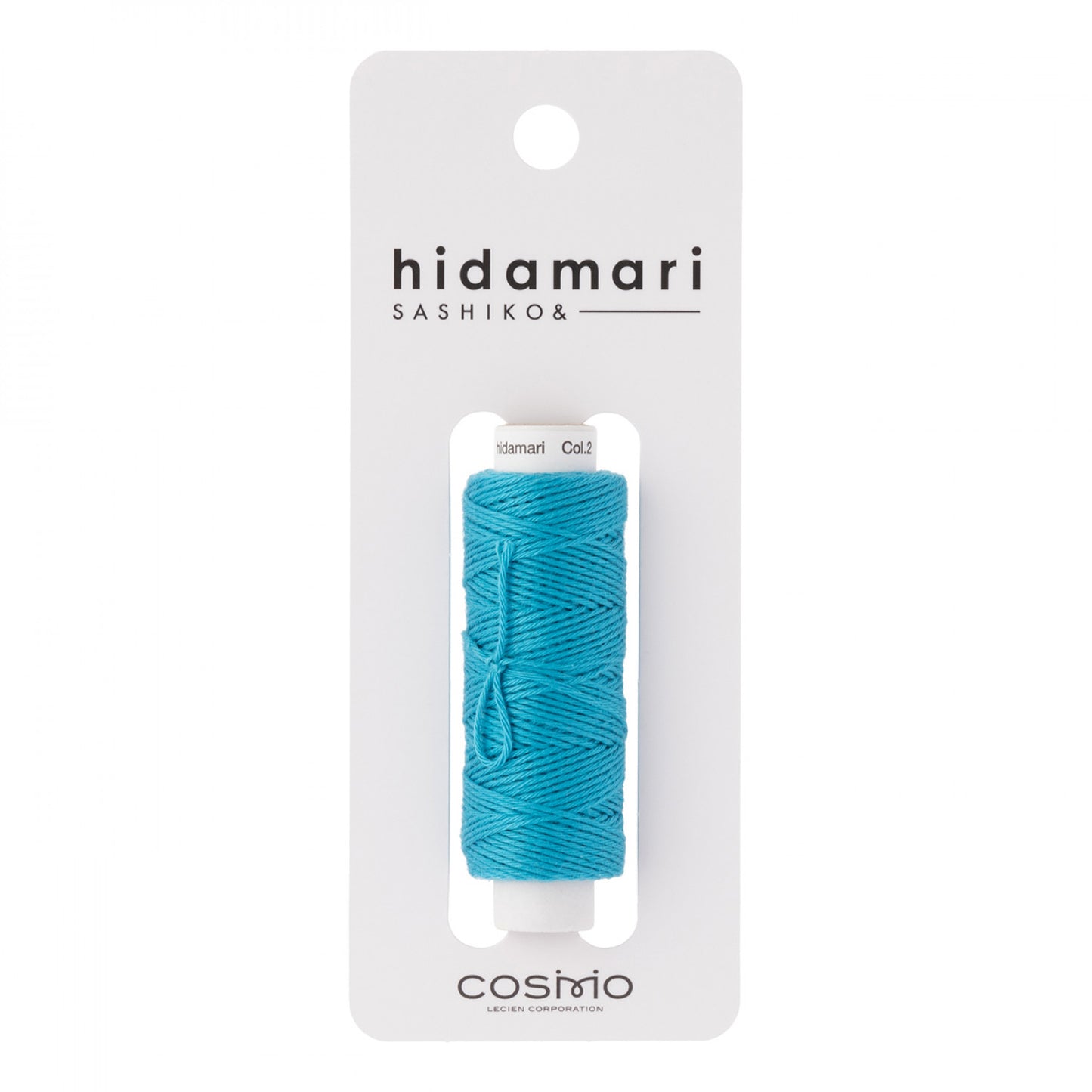 Cosmo Hidamari Sashiko Solid Thread 30 Meters Caribbean Sea - Col 002