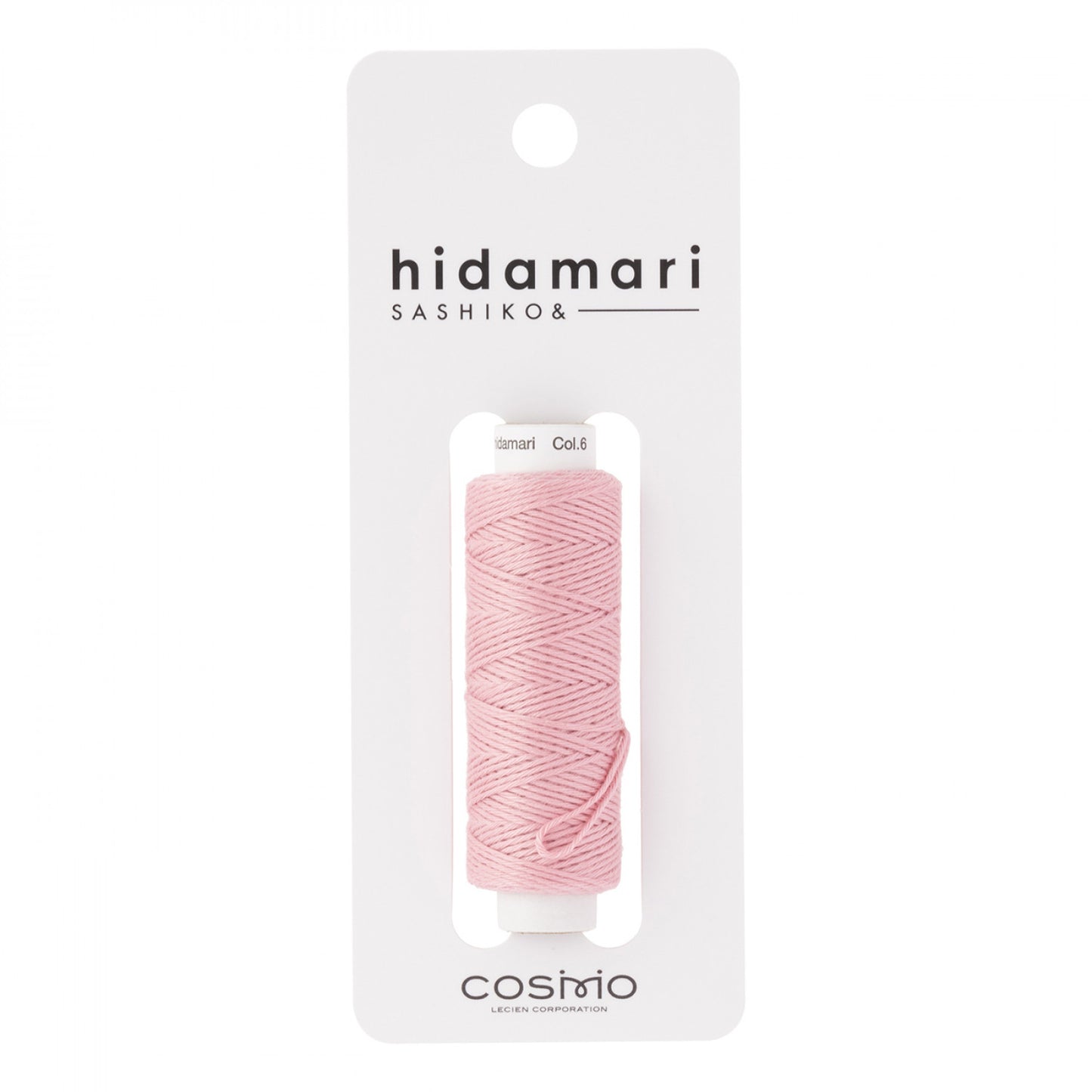 Cosmo Hidamari Sashiko Solid Thread 30 Meters Cherry Blossom - Col 006