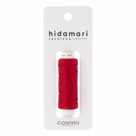 Cosmo Hidamari Sashiko Solid Thread 30 Meters Tulip - Col 007