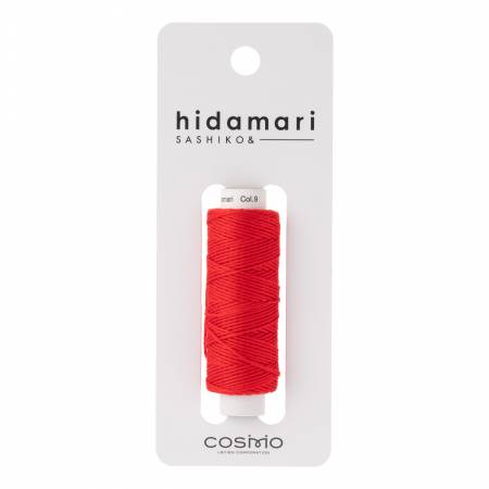 Cosmo Hidamari Sashiko Solid Thread 30 Meters Watermellon - Col 009