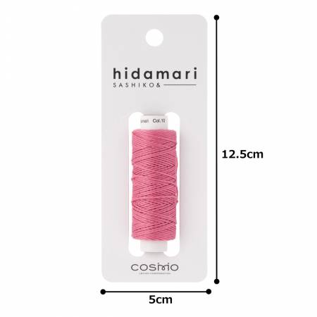 Cosmo Hidamari Sashiko Solid Thread 30 Meters Peony