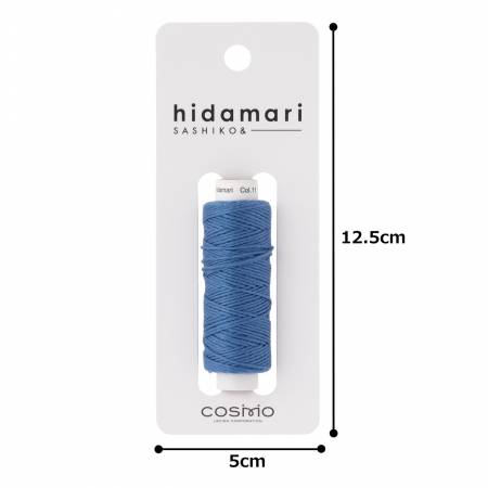 Cosmo Hidamari Sashiko Solid Thread 30 Meters Cornflower