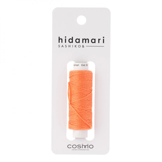 Cosmo Hidamari Sashiko Solid Thread 30 Meters Cantaloupe - Col 018