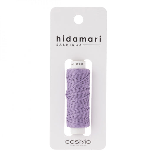 Cosmo Hidamari Sashiko Solid Thread 30 Meters Lavender - Col 019