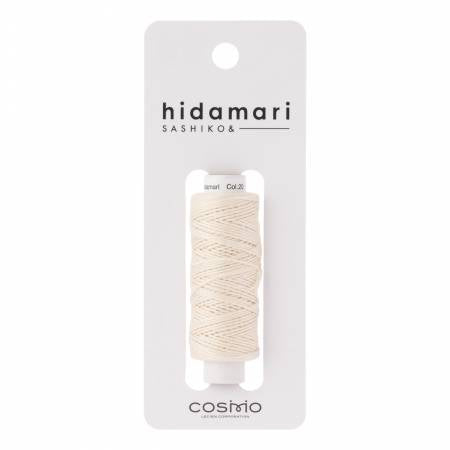 Cosmo Hidamari Sashiko Solid Thread 30 Meters Pearl White 20