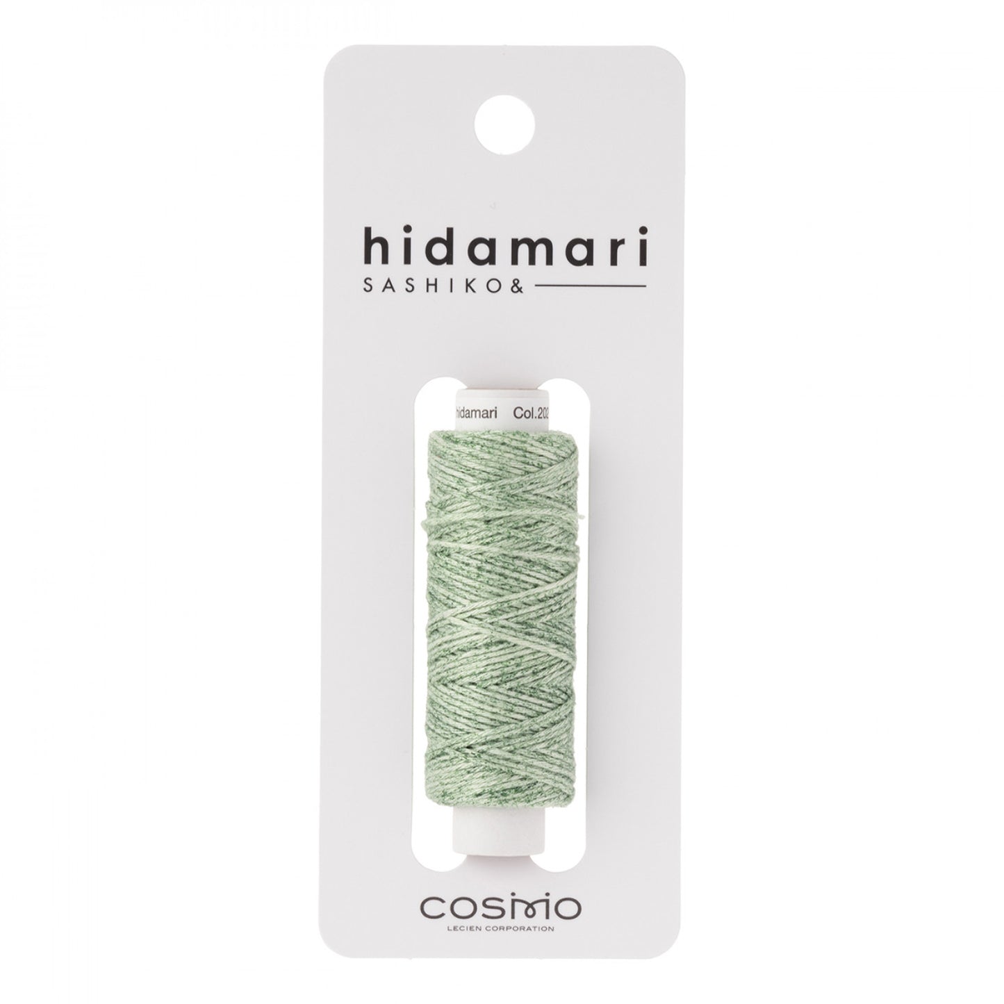 Cosmo Hidamari Sashiko Variegated Thread 30 Meters Mojito Green - Col 202