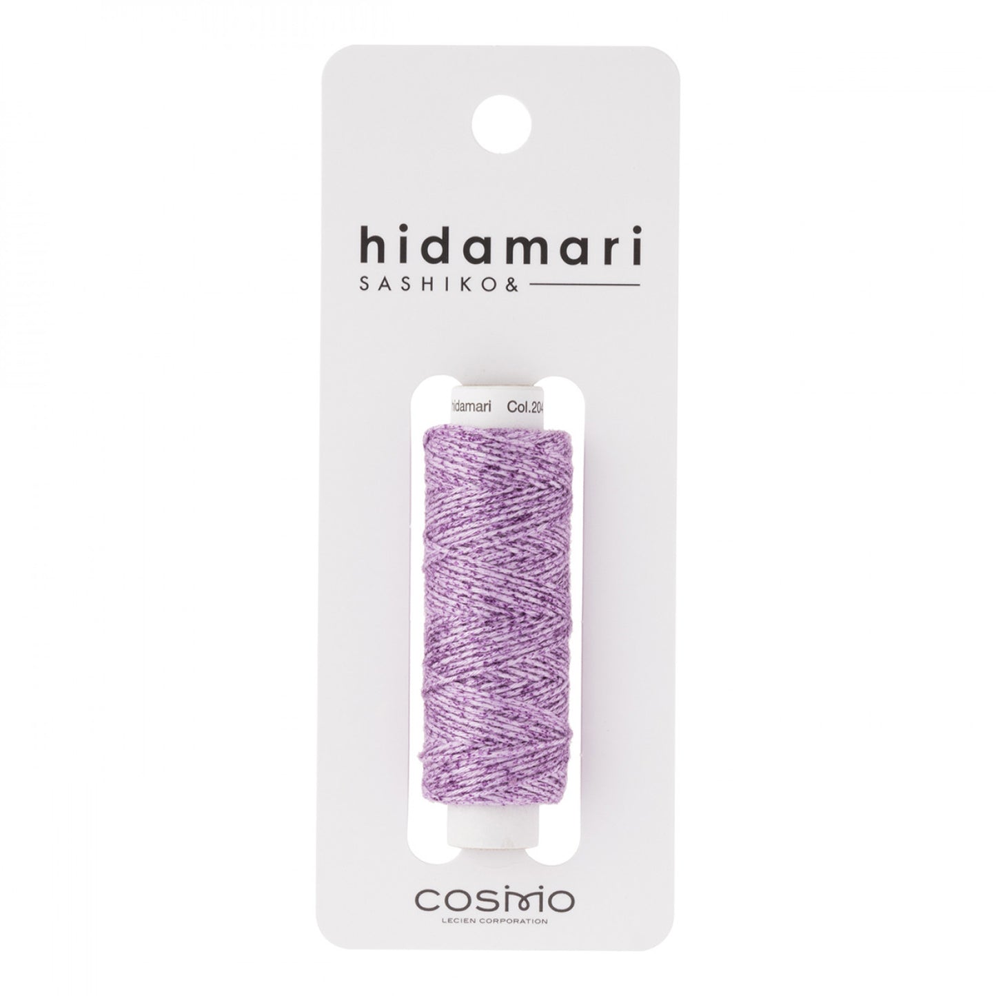 Cosmo Hidamari Sashiko Variegated Thread 30 Meters Violet Field - Col 204