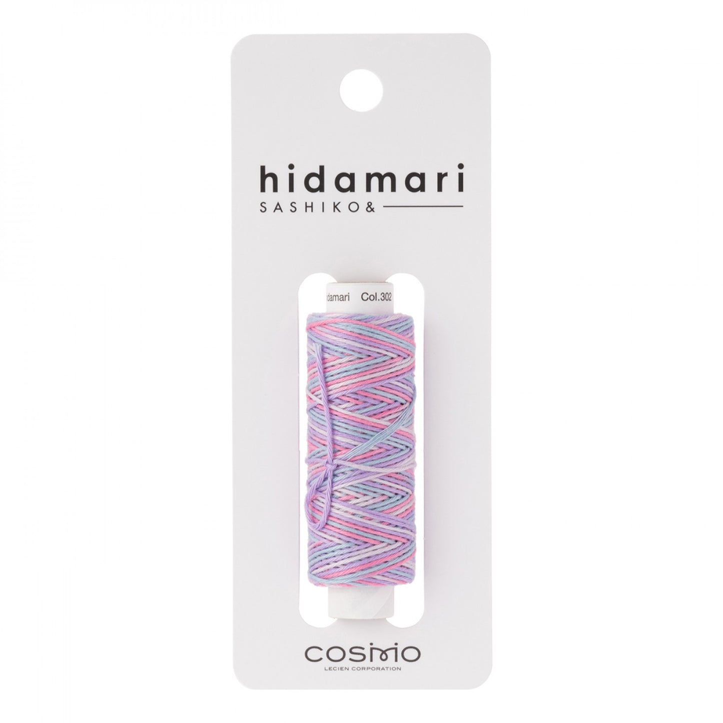 Cosmo Hidamari Sashiko Variegated Thread 30 Meters Cotton Candy - Col 302