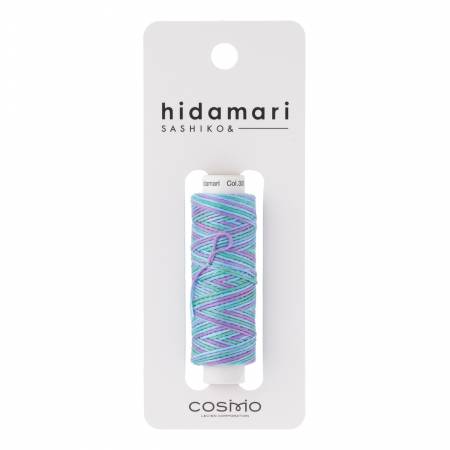 Cosmo Hidamari Sashiko Solid Thread 30 Meters Tie Dye - Col 305