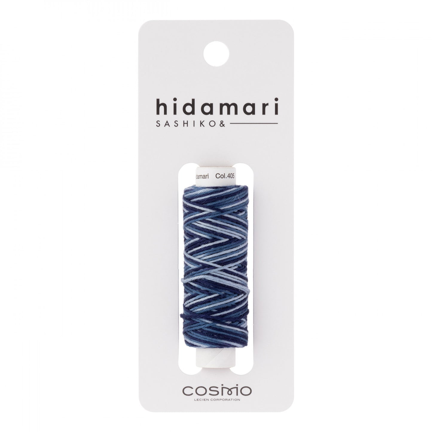 Cosmo Hidamari Sashiko Variegated Thread 30 Meters Deep Ocean - Col 405