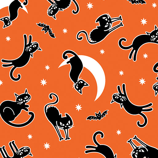 Spooky Cat Orange (Chills & Thrills) Glow in the dark