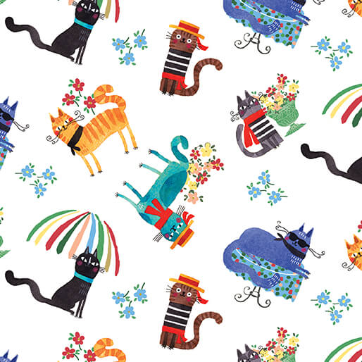 Pre-order - Caffe Cats White