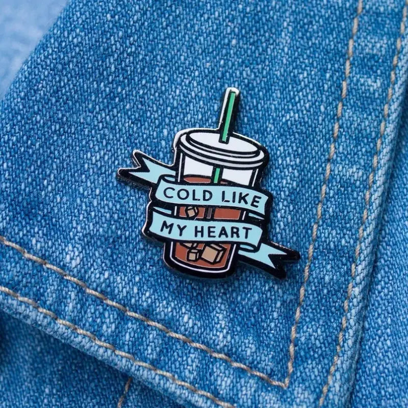 Iced Coffee Enamel Pin