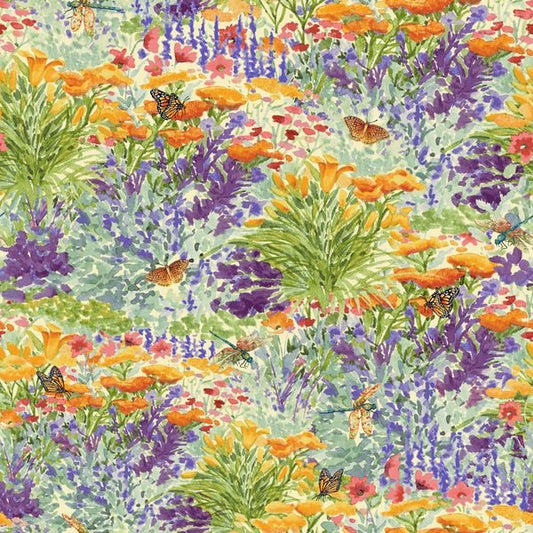 Dragonfly Dance - Dragonfly Garden - Periwinkle/Multi