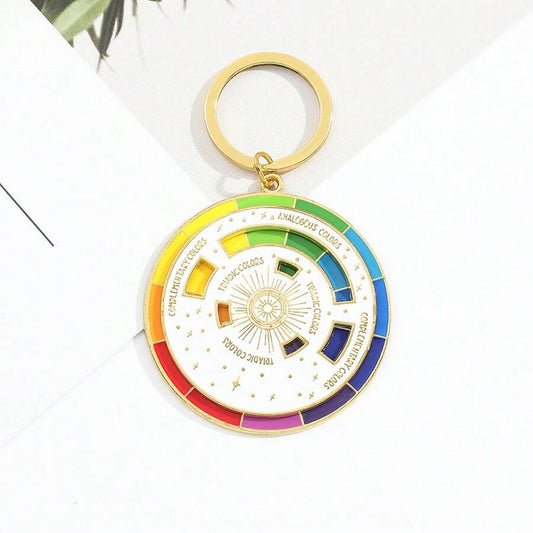 White Color Wheel keychain