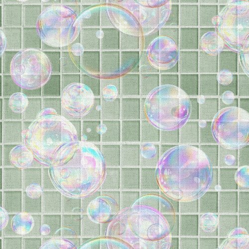 Please Seat Yourself - Bubble Tiles - Teal