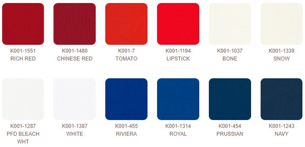Kona Cotton - Patriotic Palette - Fat Quarter Bundle 12pcs