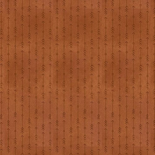 Mountains Are Calling Flannel Rust Arrow Stripe
