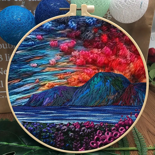 Mountain Sunset Embroidery Kit