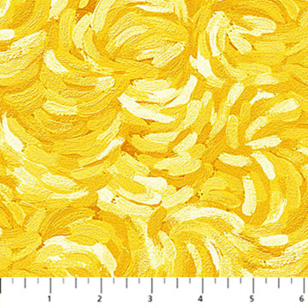 Starry Night - Brushstroke - Yellow