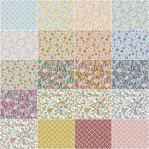 Liberty Meadow Flowers Fat Quarter Bundle, 20 Pcs.