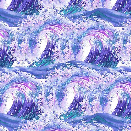 Nature's Glory - Waves - Purple