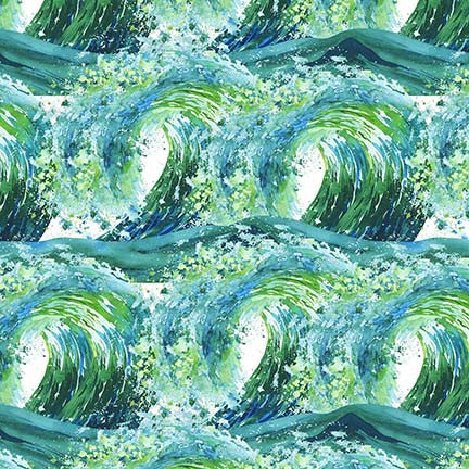 Nature's Glory - Waves - Green