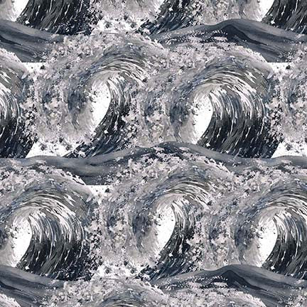 Nature's Glory - Waves - Gray