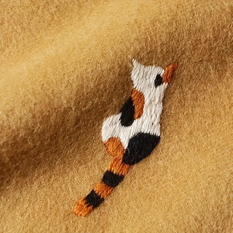 Kitty Mending Embroidery Kit
