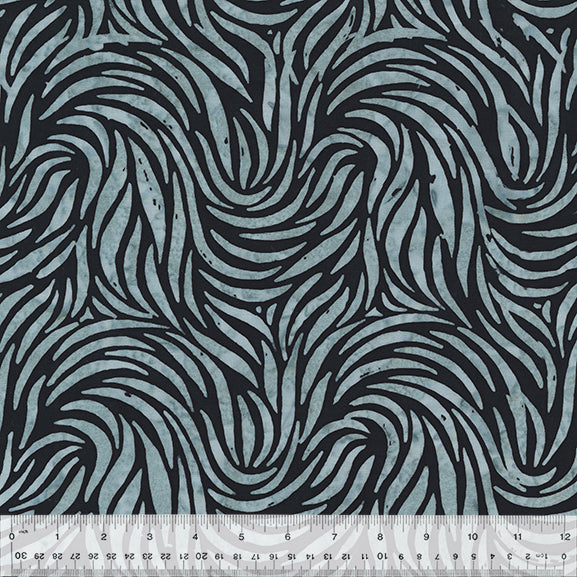 Quiltessentials - 6 "Splash"  Zebra Palm Batik