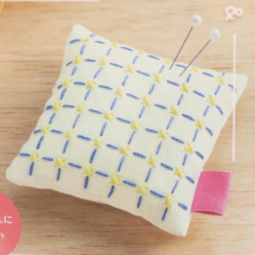 COSMO Hidamari Sashiko Embroidery Kit Pincushion