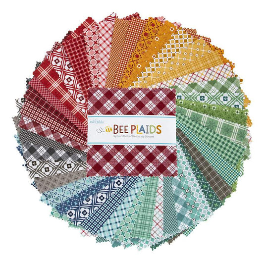 Bee Plaids 5 Inch Stacker, 42 Pcs.