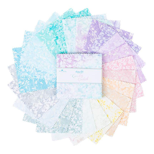 Batiks Elementals Candy Coated 5 Inch Stacker, 42 Pcs