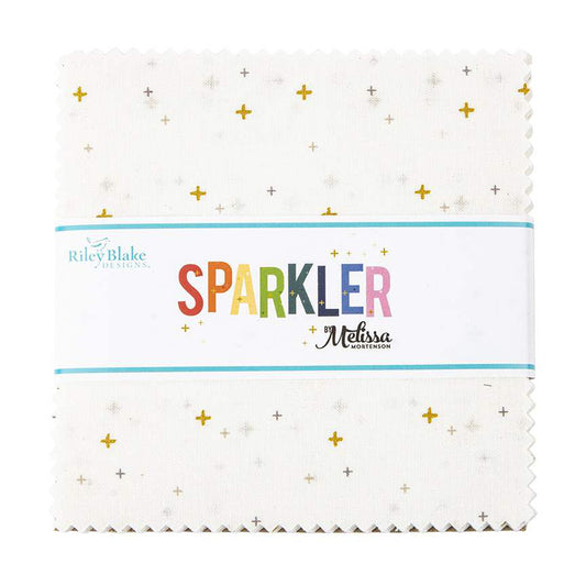 Sparkler 5 Inch Stacker, 42 Pcs. In Color White