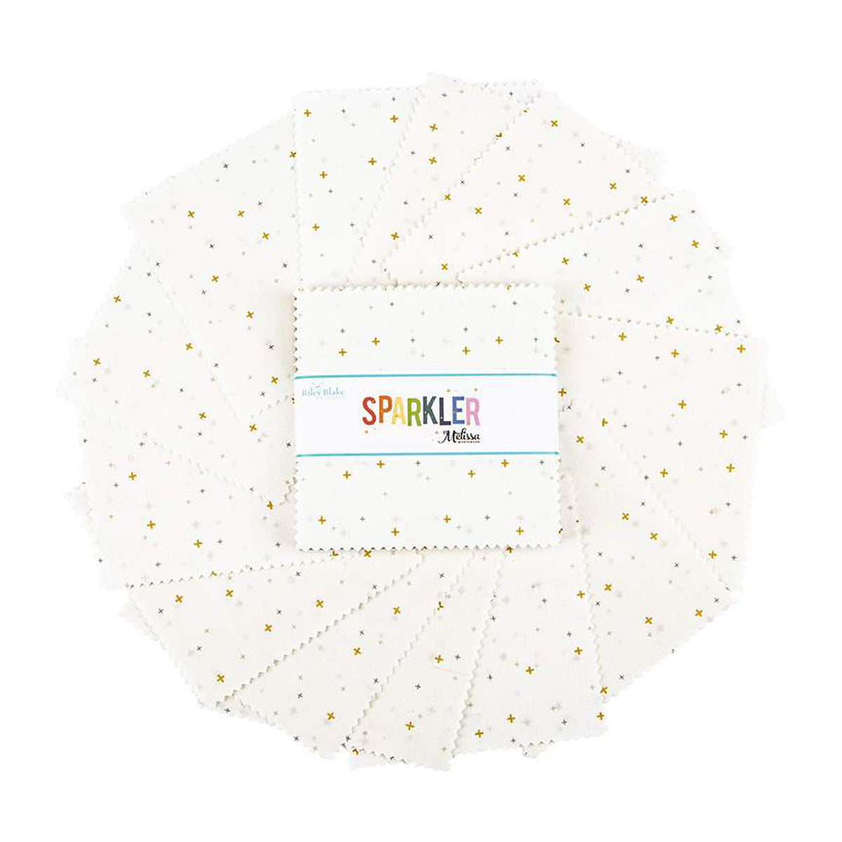 Sparkler 5 Inch Stacker, 42 Pcs. In Color White