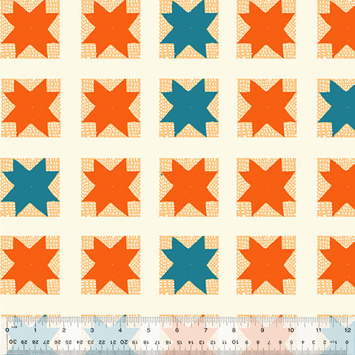 Country Mouse - Quilt Top - Cream