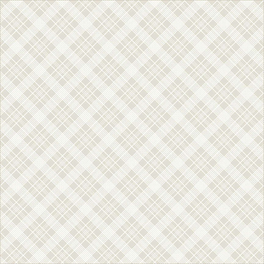 Windham Fabrics Sweet Cream Bias Plaid Cream on Cream cotton quilting fabric