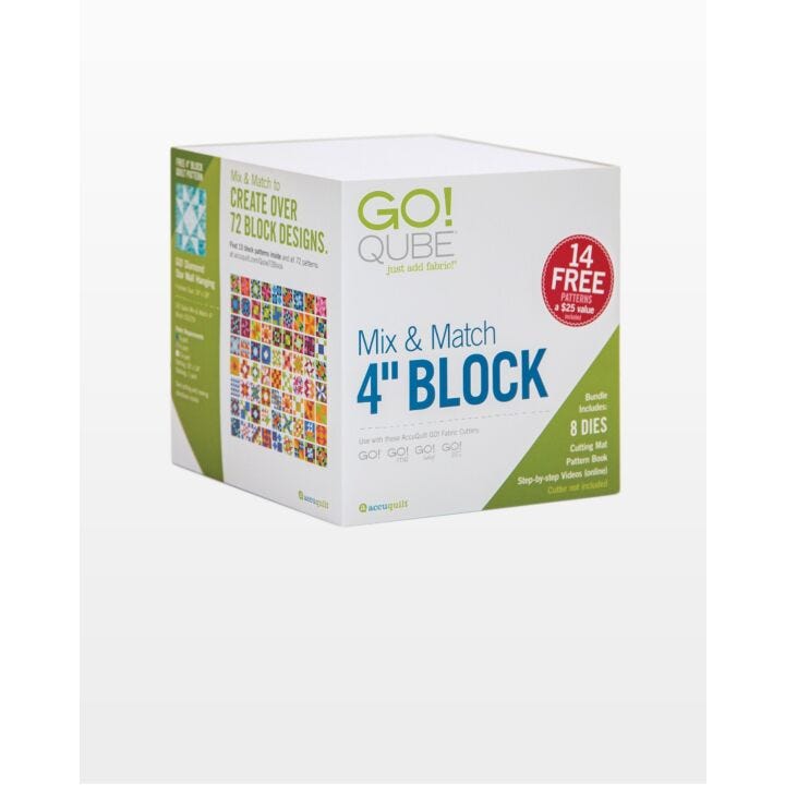 AccuQuilt GO! Qube Mix & Match 4" Block