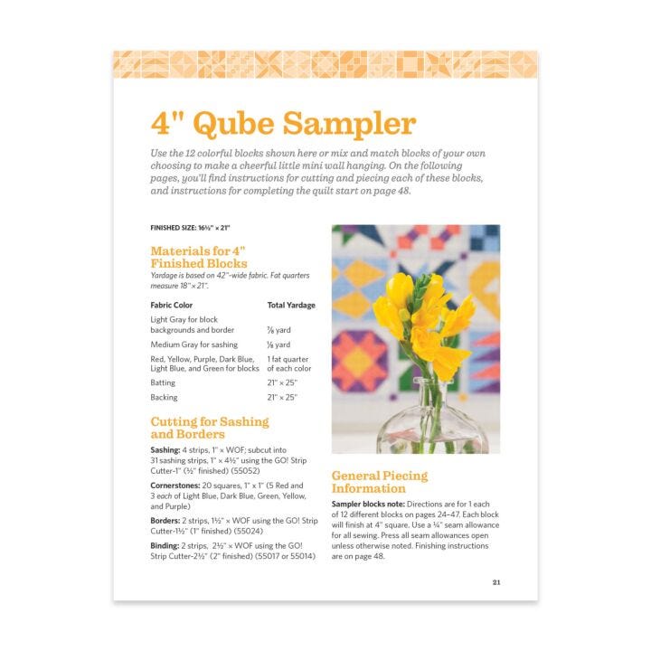 GO! Qube Mix & Match Block System Pattern Book – 2nd Edition