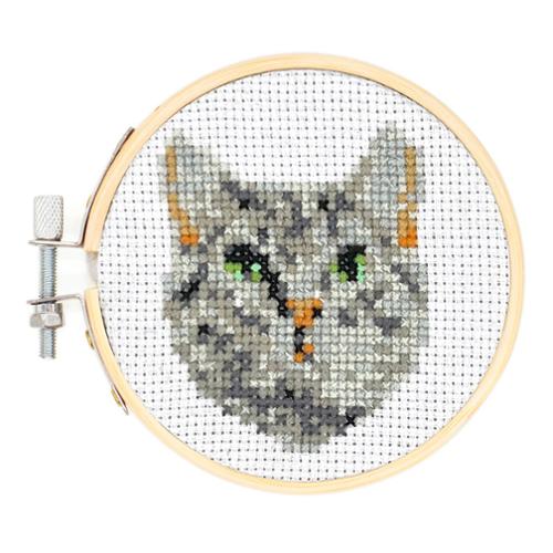Mini Cross Stitch Cat