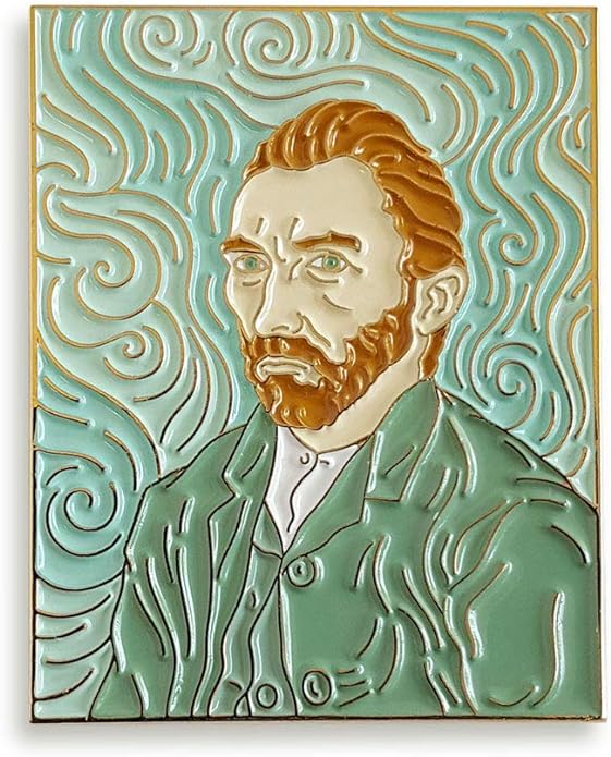 'Vincent Van Gogh Self Portrait' Enamel Pin