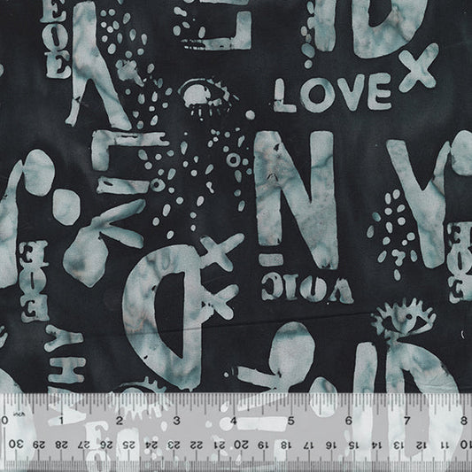 Found - Ink Words Batik