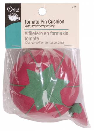 Tomato Pincushion With Strawberry Emery