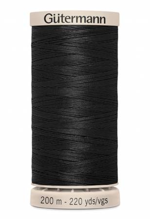 Hand Quilting Cotton Thread - Black - 5201