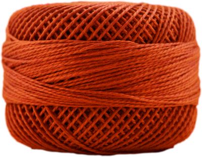 Perle Cotton Sz16 10gm MEDIUM ORANGE SPICE - 7567