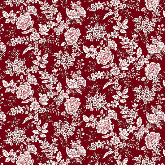 Tranquility - Floral, Cranberry