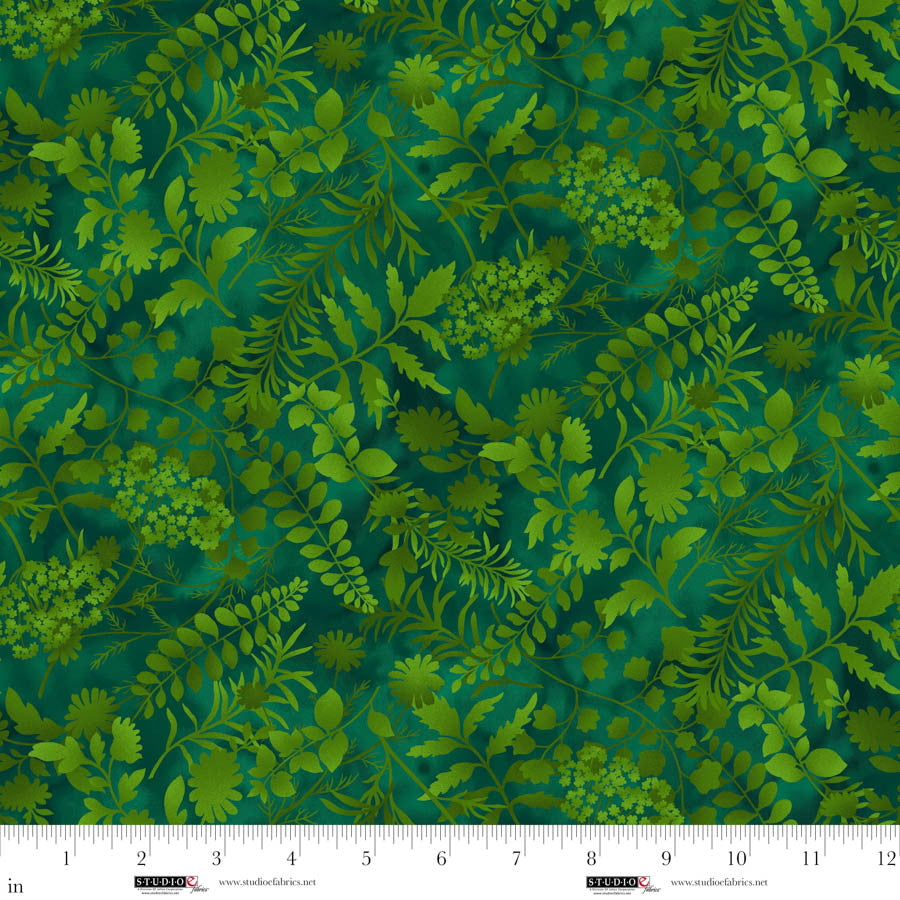 Butterfly Boutique - Forest Ferns - Forest Green